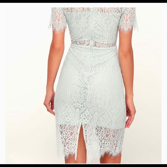 Light mint Lulu’s lace dress - Picture 3 of 4